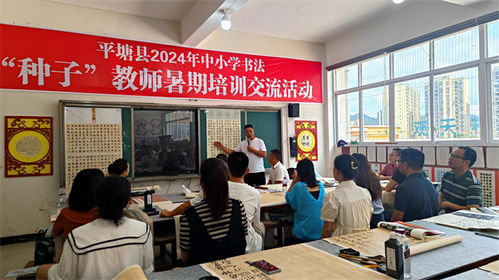 暑假 充電 平塘縣開展中小學書法 種子 教師暑假培訓交流活動